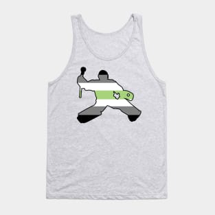 Field Hockey Goalie: Agender Pride Tank Top